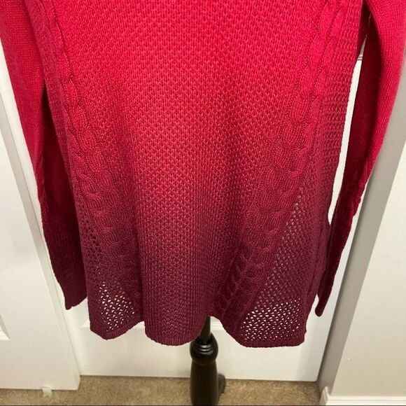 American Eagle Outfitters Red Ombré Sweater S - Picture 3 of 8